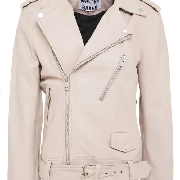 NWOT Walter Baker Kingsley Leather Biker Jacket Size XS - Picture 8 of 9